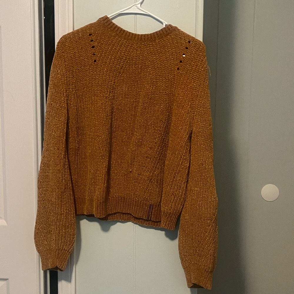Cozy Golden Orange Sweater